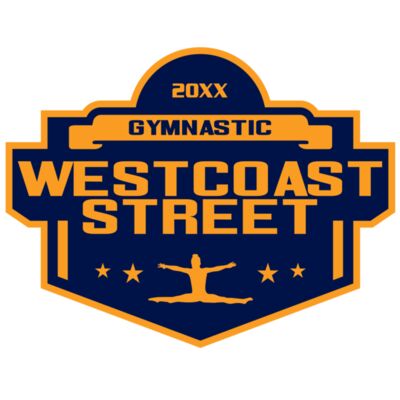 West Coast Street Gymnastic logo template 02 Thumbnail
